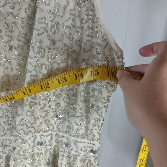 Topshop white beaded rompers size 12 - Picture 6 of 10